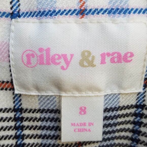 NWT!! Riley & Rae Multi Color Plaid Blazer Size 8 - Picture 2 of 11
